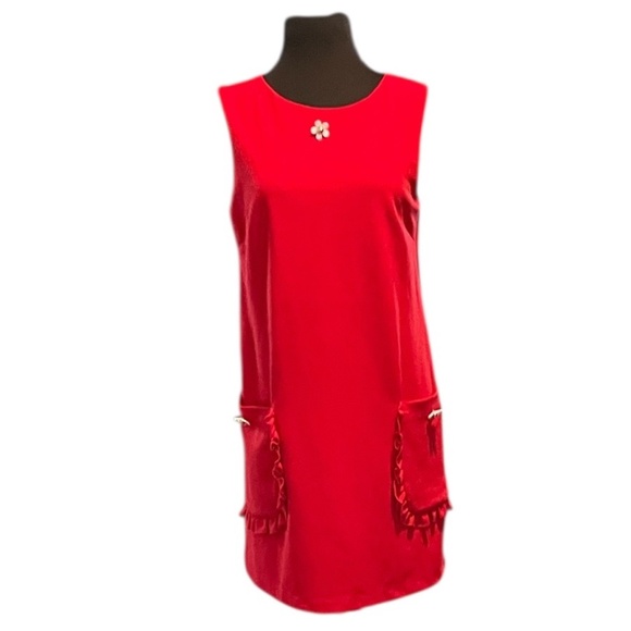 SCAPA Lauren Perre Women's Red Casual Dress, Small - Picture 1 of 8